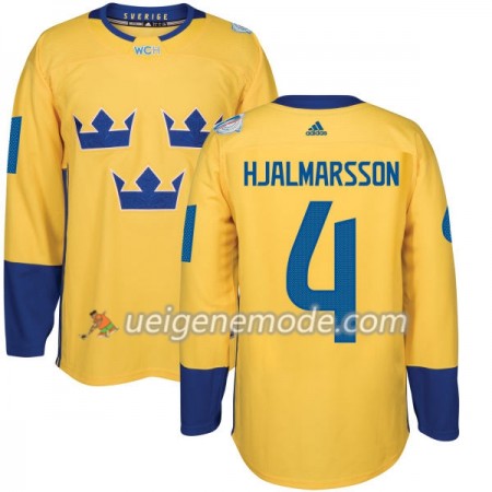 Schweden Trikot Niklas Hjalmarsson 4 2016 World Cup Gold Premier